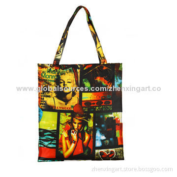 High quality canvas bag with heat transfer printing